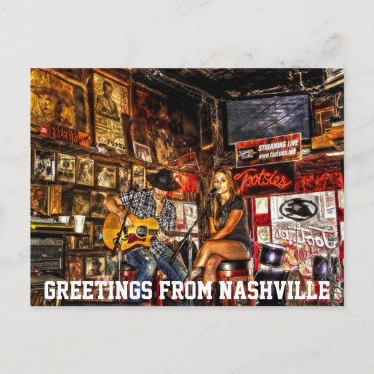 Carte Postale Salutations De Nashville (Devant)