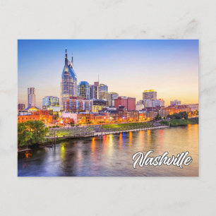 Carte Postale Salutations De Nashville, Tennessee, États-Unis