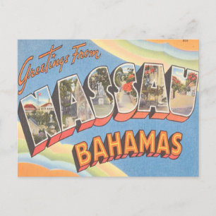Carte Postale Salutations de Nassau Bahamas