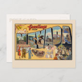 Carte Postale Salutations de Nevada Vintage Postcard (Devant / Derrière)