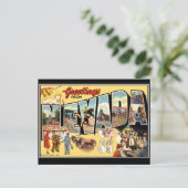 Carte Postale Salutations de Nevada Vintage Postcard (Debout devant)