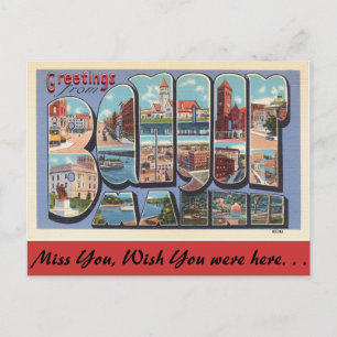 Carte Postale Salutations de New Bangor