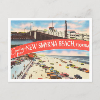 Carte Postale Salutations de New Smyrna Beach, Floride Travel