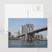 Carte Postale Salutations De New York (Devant / Derrière)