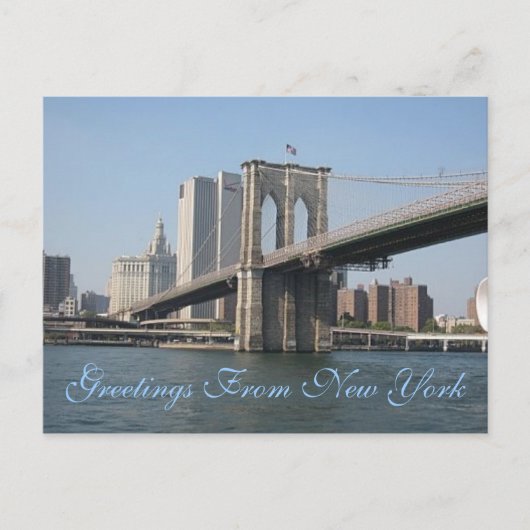 Carte Postale Salutations De New York (Devant)