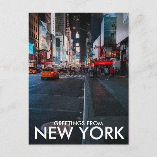 Carte Postale Salutations De New York (Devant)