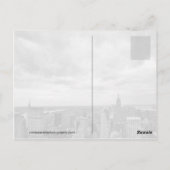 Carte Postale salutations de new york (Dos)