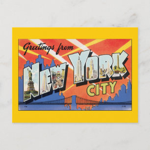 Carte Postale Salutations de New York City