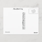 Carte Postale Salutations de New York City (Dos)