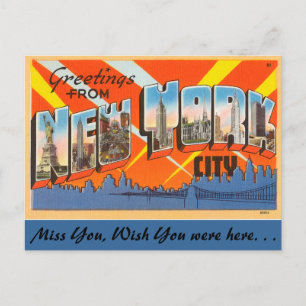 Carte Postale Salutations de New York City