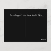 Carte Postale Salutations de New York City, Quartiers (Dos)