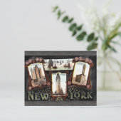 Carte Postale Salutations De New York, Vintage (Debout devant)