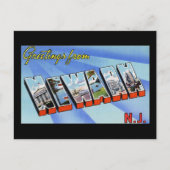 Carte Postale Salutations de Newark New Jersey (Devant)