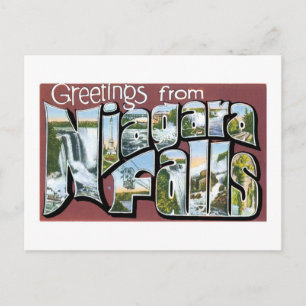 Carte Postale Salutations de Niagara Falls !