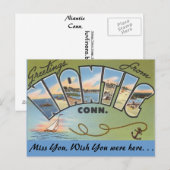 Carte Postale Salutations de Niantic (Devant / Derrière)