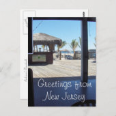 Carte Postale Salutations de NJ - Point Pleasant Beach (Devant / Derrière)