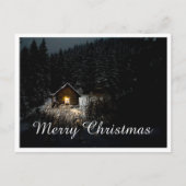 Carte Postale Salutations de Noël avec Witch House (Devant)