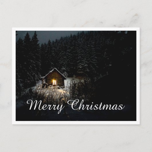 Carte Postale Salutations de Noël avec Witch House (Devant)