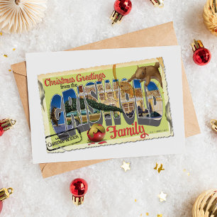 Carte Postale Salutations de Noël de la famille Griswold