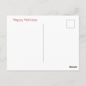 Carte Postale Salutations de Noël de l'Étoile Rouge (Dos)