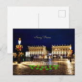 Carte Postale Salutations de Noël de Nancy, France (Devant / Derrière)