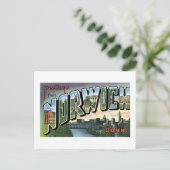 Carte Postale Salutations de Norwich, Connecticut (Debout devant)