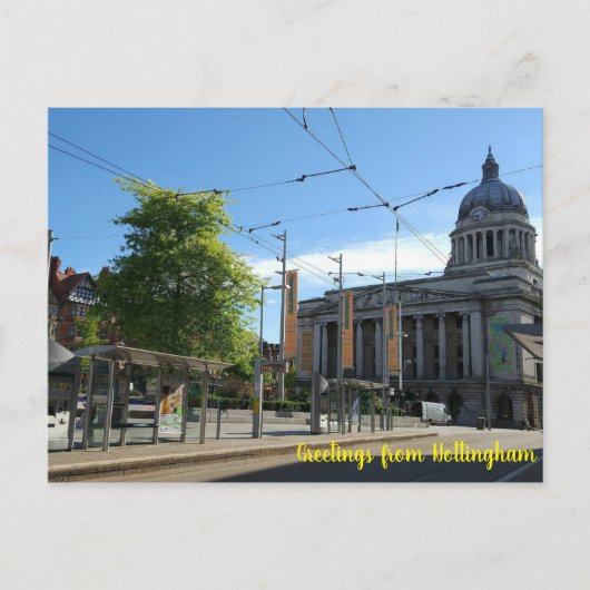 Carte Postale Salutations de Nottingham (Devant)