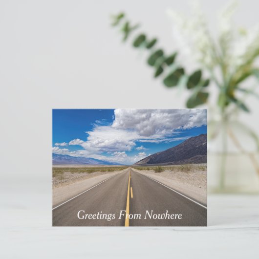 Carte Postale Salutations de Nulle Part (Debout devant)