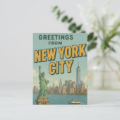 Carte Postale Salutations de NYC (Debout devant)