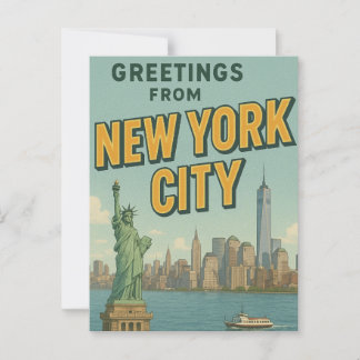 Carte Postale Salutations de NYC