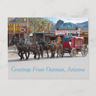 Carte Postale Salutations De Oatman, Arizona