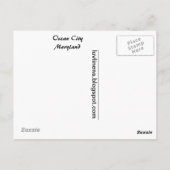 Carte Postale Salutations de Ocean City, Maryland (Dos)