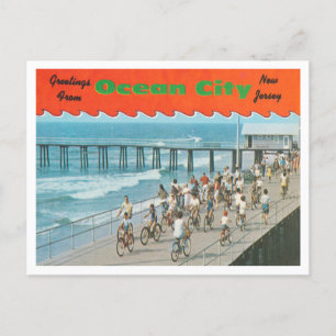 Carte Postale Salutations de Ocean City, New Jersey Travel