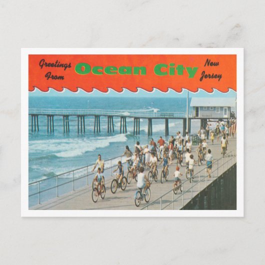Carte Postale Salutations de Ocean City, New Jersey Travel (Devant)