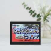 Carte Postale Salutations de Oklahoma City Oklahoma (Debout devant)
