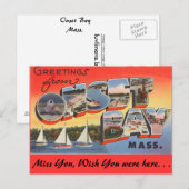 Carte Postale Salutations de Onset Bay (Devant / Derrière)