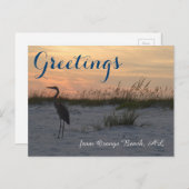 Carte Postale Salutations de Orange Beach, AL (Devant / Derrière)