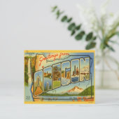 Carte Postale Salutations de Oregon OR (Debout devant)