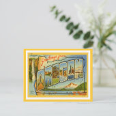 Carte Postale Salutations de Oregon OR (Debout devant)
