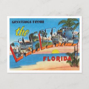 Carte Postale Salutations de Palm Beaches, Floride Travel