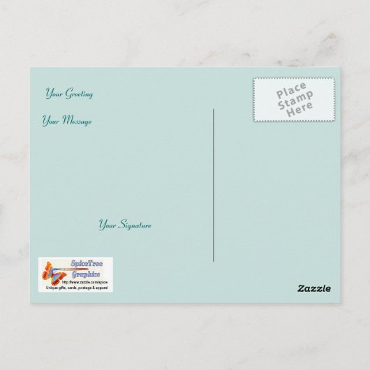 Carte Postale Salutations de Pâques (Dos)