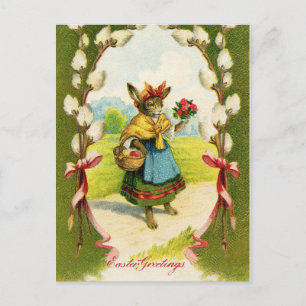 Carte Postale Salutations de Pâques vintages