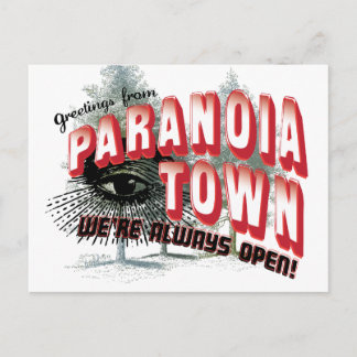 Carte Postale Salutations de Paranoia Town