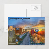 Carte Postale salutations de penfield, new york (Devant / Derrière)