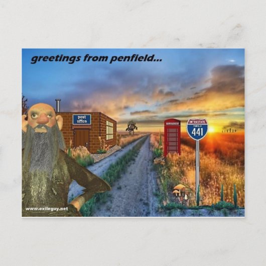 Carte Postale salutations de penfield, new york (Devant)