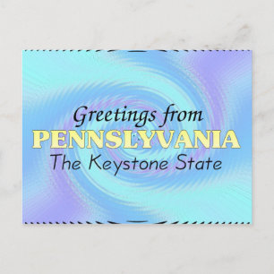Carte Postale Salutations de Pennslyvania