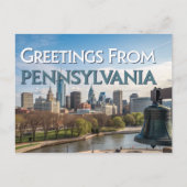 Carte Postale Salutations De Pennsylvanie (Devant)