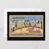 Carte Postale Salutations de Pensacola Florida (Devant / Derrière)