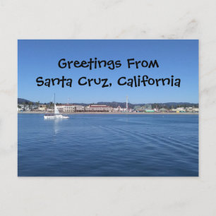 Carte Postale Salutations de Père Noël Cruz, California Post Car