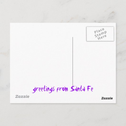 Carte Postale salutations de Père Noël Fe (Dos)